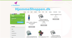 Desktop Screenshot of hjemmeshoppen.dk
